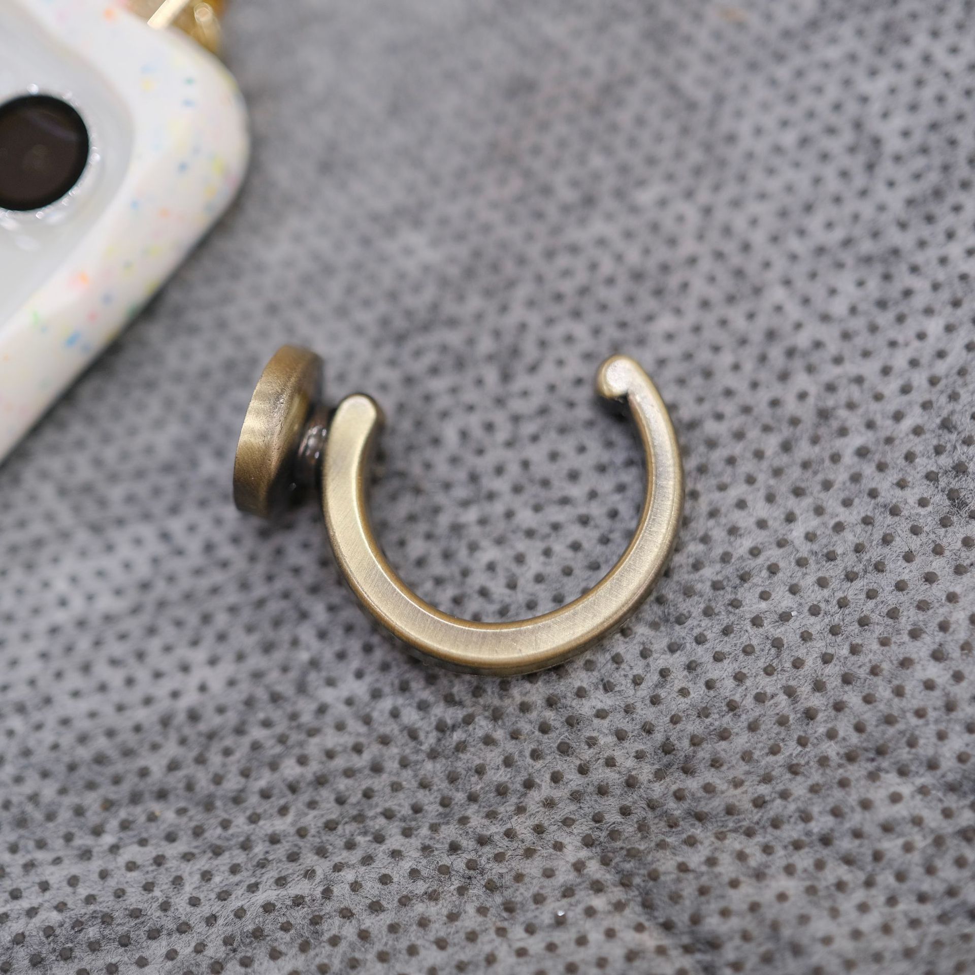 【 Yonghao Hardware 】 Cross-border supply factory direct sales of high-quality aluminum alloy small C hooks, curtain hooks, and coat hooks Specification drawing