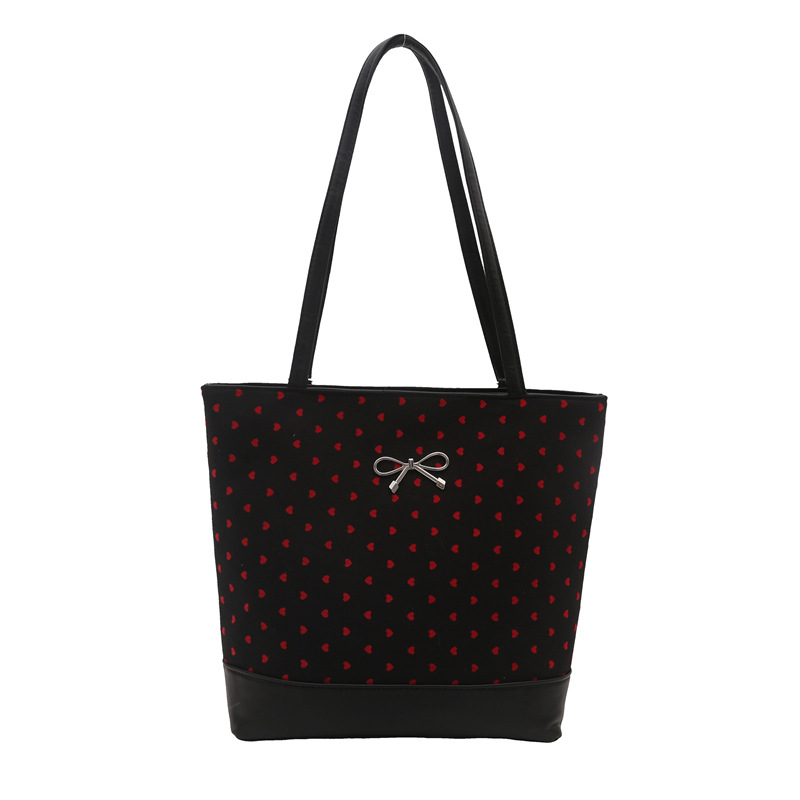 College-style canvas backpack for women, 2024 new trendy Korean tote bag, casual large-capacity single-shoulder crossbody bag Item Picture