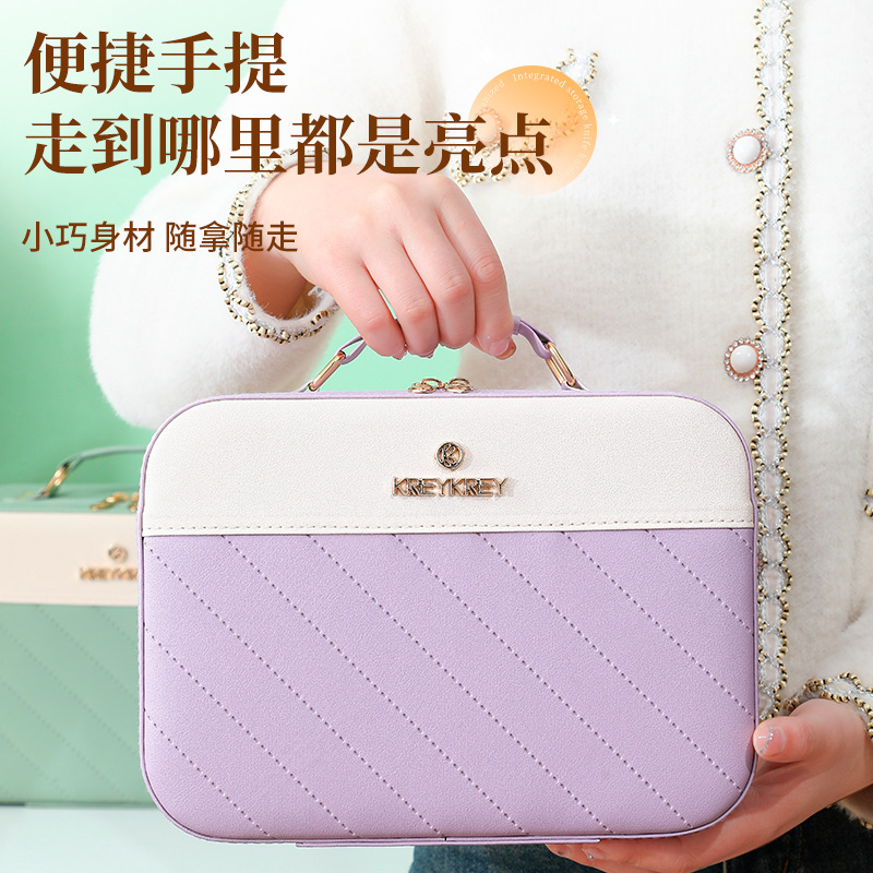 Manufacturer wholesale cosmetic bags, high appearance level, portable large-capacity storage bags, travel hand-held souvenirs, cosmetic cases Application Scenario