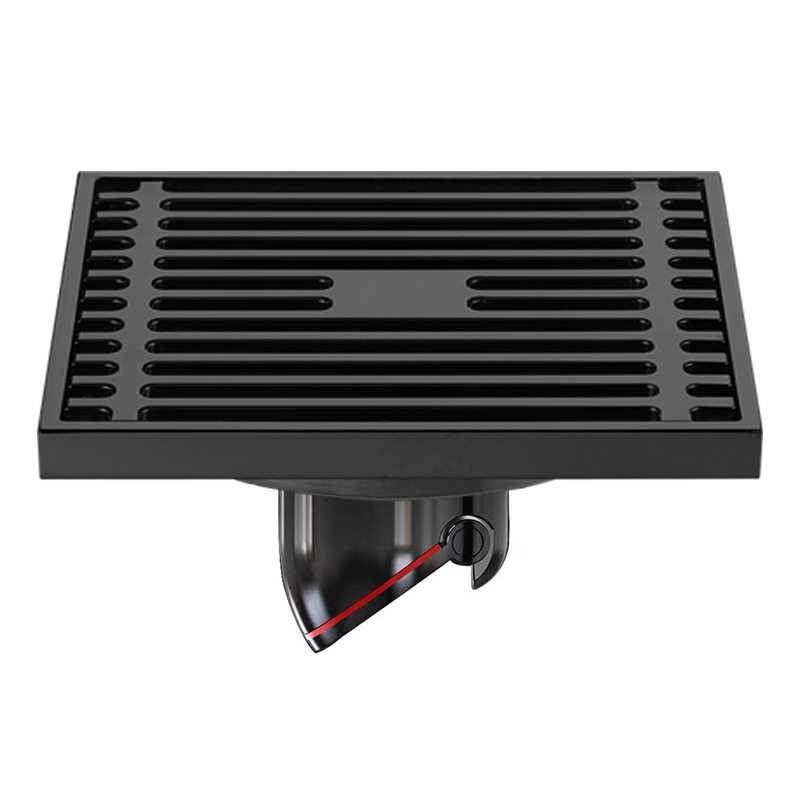 All-pure copper anti-odor floor drain, suitable for dry and wet areas in bathrooms. Large-displacement anti-insect submarine all-copper bathroom floor drain factory Item Picture