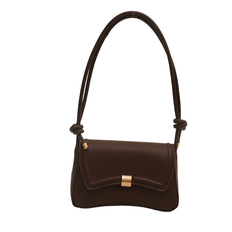 A stylish and simple hand-held baguette bag for women's 2024 winter collection, an Instagram niche single-shoulder bag Item Picture