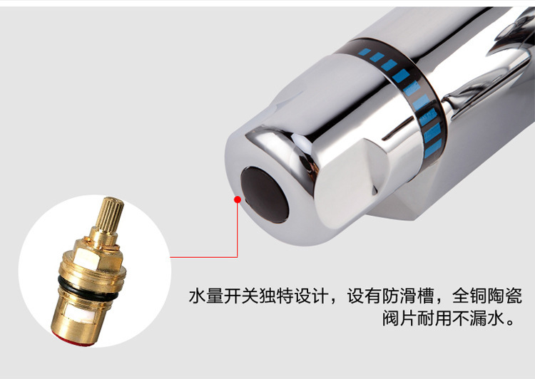Constant-temperature mixing valve, exposed constant-temperature valve, temperature control valve, solar constant-temperature faucet for water heaters details Picture