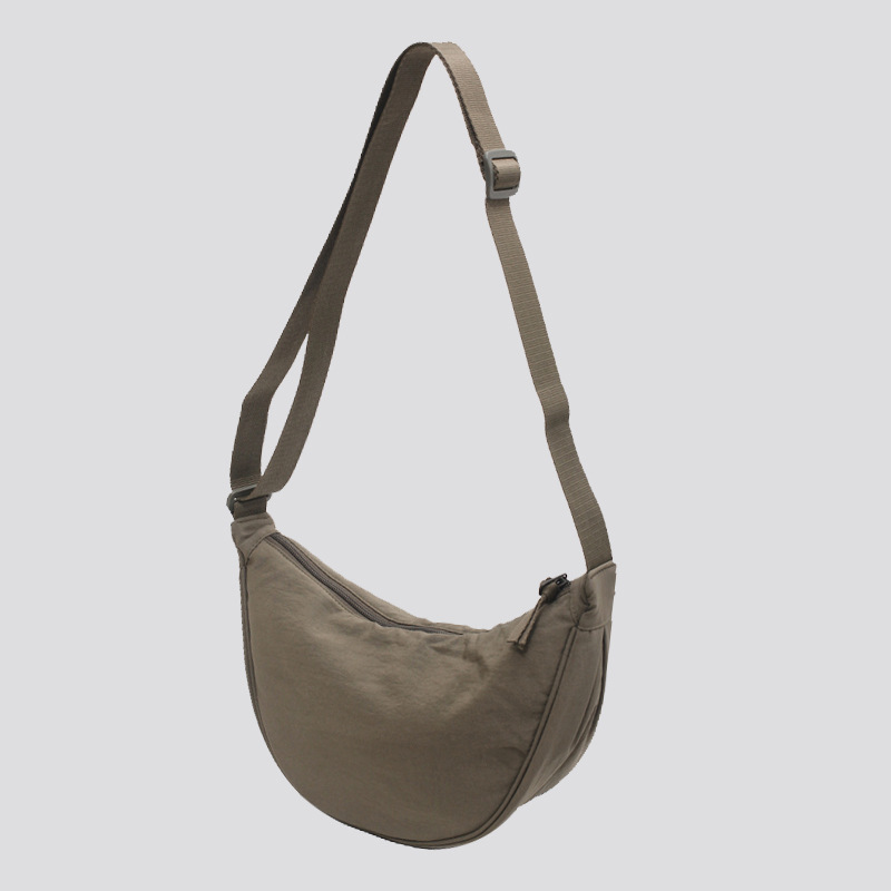 2025 New women's crossbody bag, nylon dumpling bag, fashionable and versatile women's shoulder bag, trendy and lightweight small cloth bag details Picture