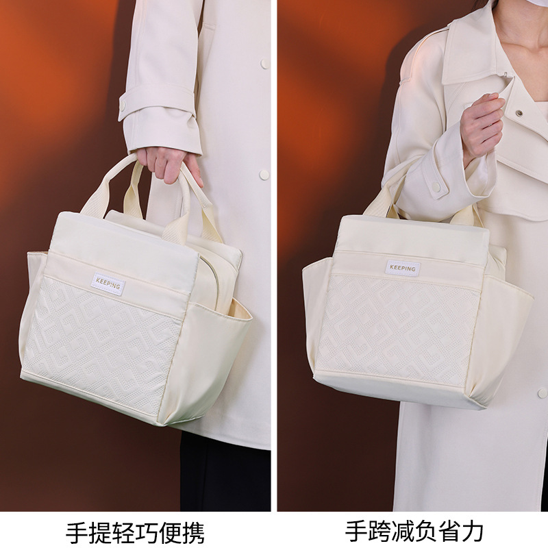 New multi-pocket, large-capacity insulated tote bag with rice, office lunch box bag, picnic lunch box bag Application Scenario