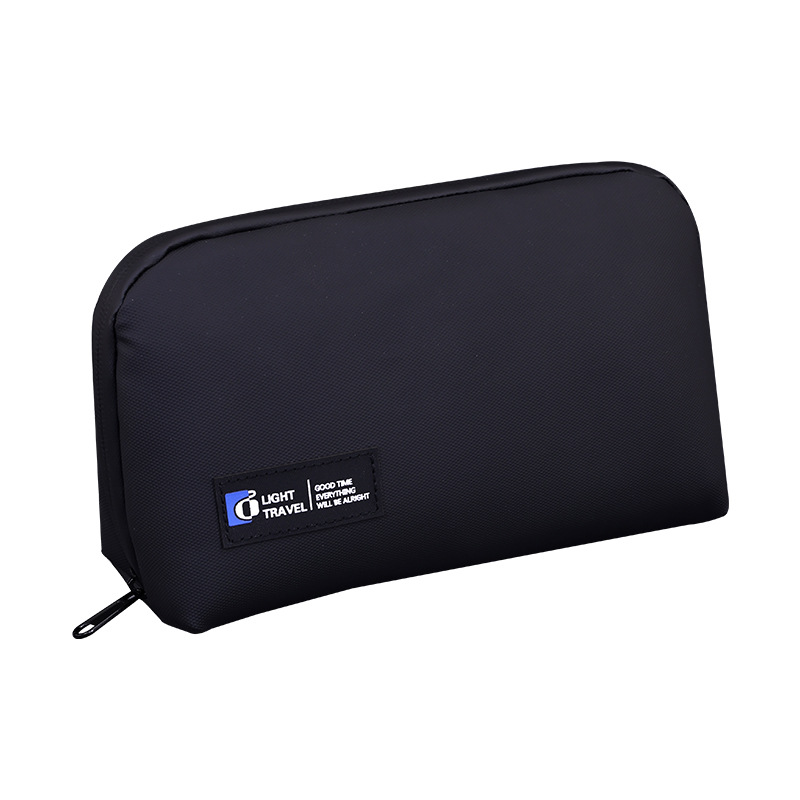 Cross-border Elite Series Leather film digital storage bag, data cable, headphones, USB flash drive, portable hard drive, power bank storage bag Item Picture
