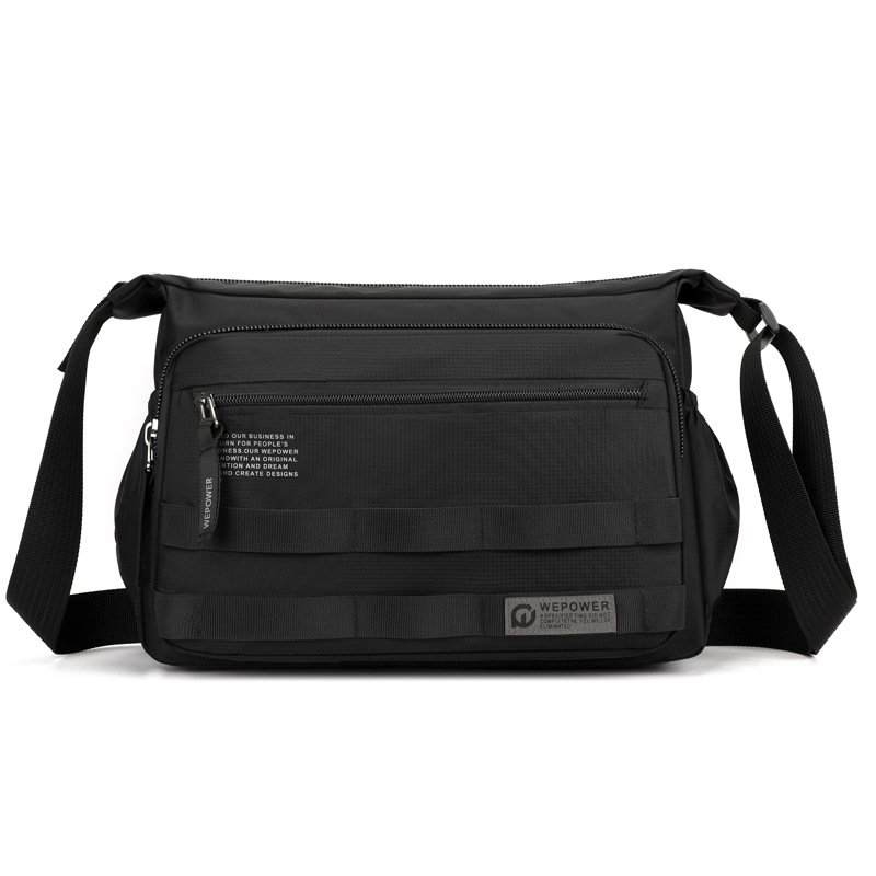 WEPOWER's new men's business large-capacity single-shoulder bag, water-resistant, casual travel crossbody single-shoulder bag Item Picture