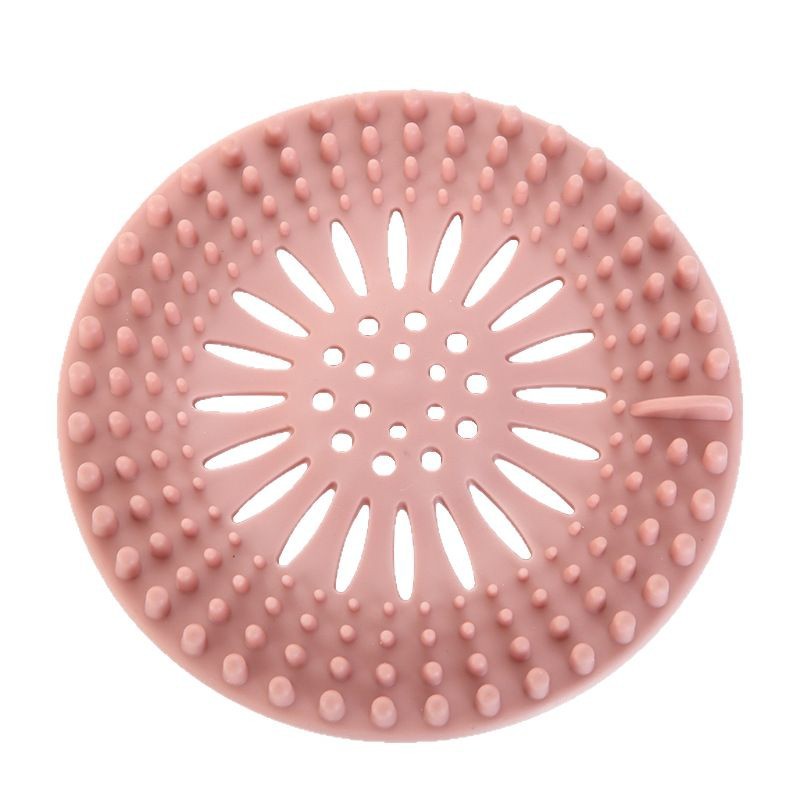 Silicone floor drain cover, bathroom sewer drain outlet, anti-hair odor filter, anti-clogging simple sink cover Item Picture