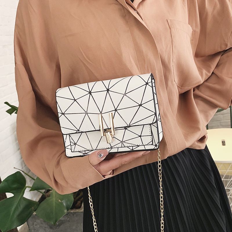 Fashionable and stylish 2021 new women's bag, Korean version chain mini single-shoulder small bag, fashionable and slanted for girls details Picture