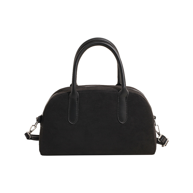 2024 New Korean niche design, high-end quality women's bowling bag, large-capacity hand-held Boston bag for women Item Picture