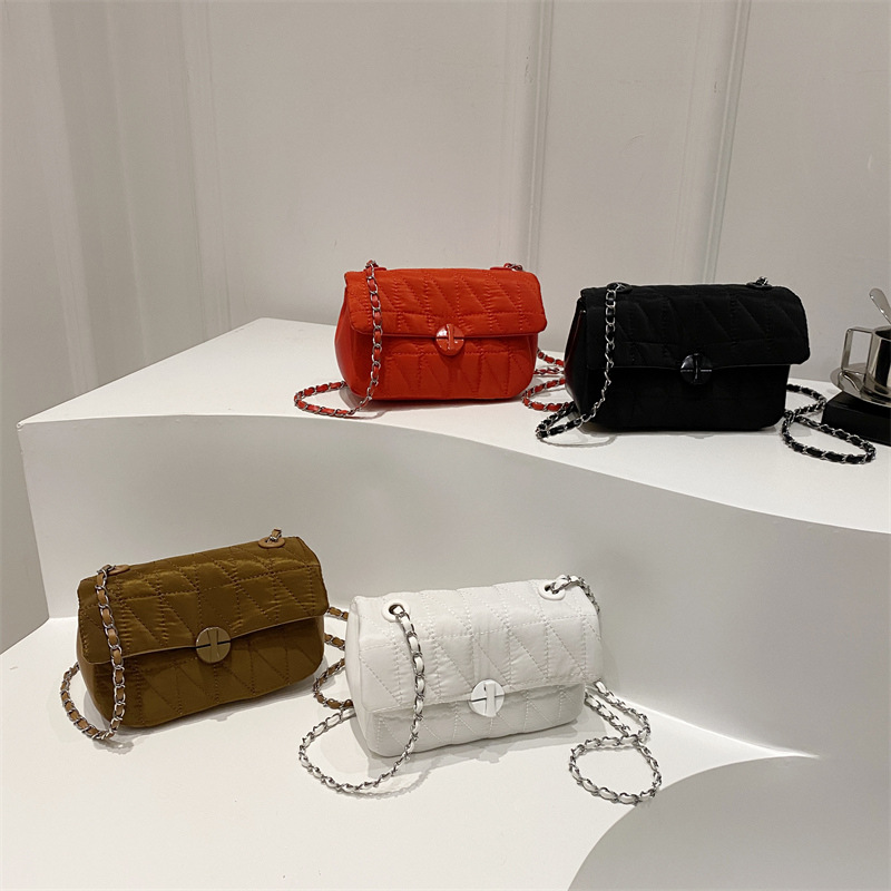 This year's popular single-shoulder small square bag is a niche design chain crossbody bag for women with a high-quality autumn texture in 2024 Application Scenario