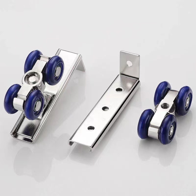 Zinc alloy sliding door small hanging wheels, solid wood wardrobe door small wheels, silent kitchen sliding door rails, folding door accessories Application Scenario