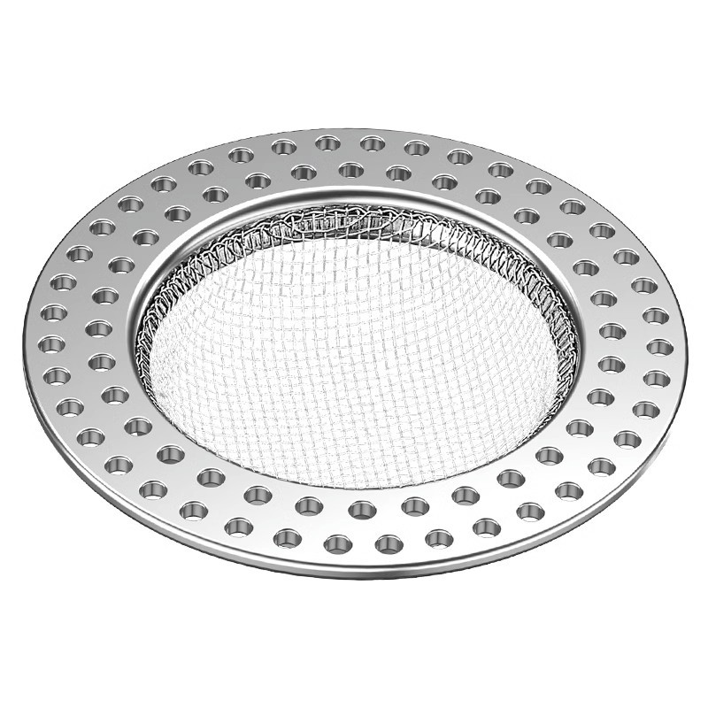 Bathroom floor drain cover, stainless steel filter screen for sewer, universal floor plug for toilet, hair clogging prevention tool for bathroom Item Picture