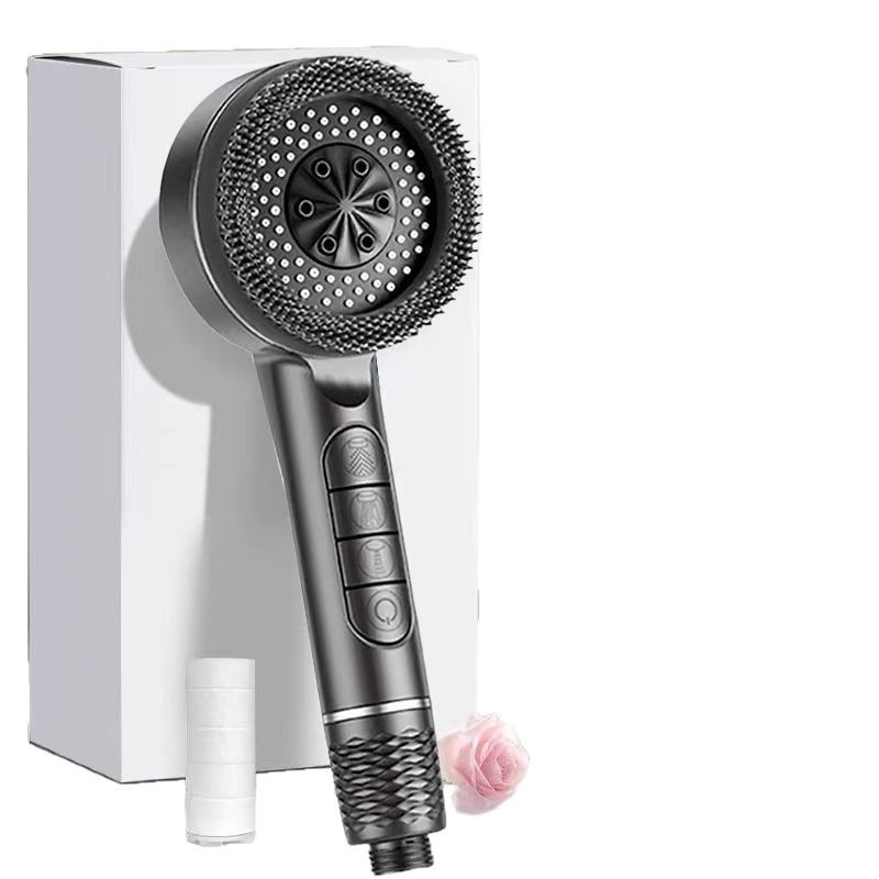 Cross-border powerful pressurized showerhead, hand-held shower head, four-speed showerhead, water-stop filtration, spray showerhead Item Picture