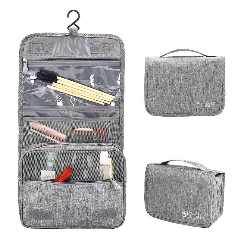 Korean-style multi-functional toiletry bag, cosmetics storage bag, hanging toiletry bag, makeup bag, large capacity, high-end feel full figure