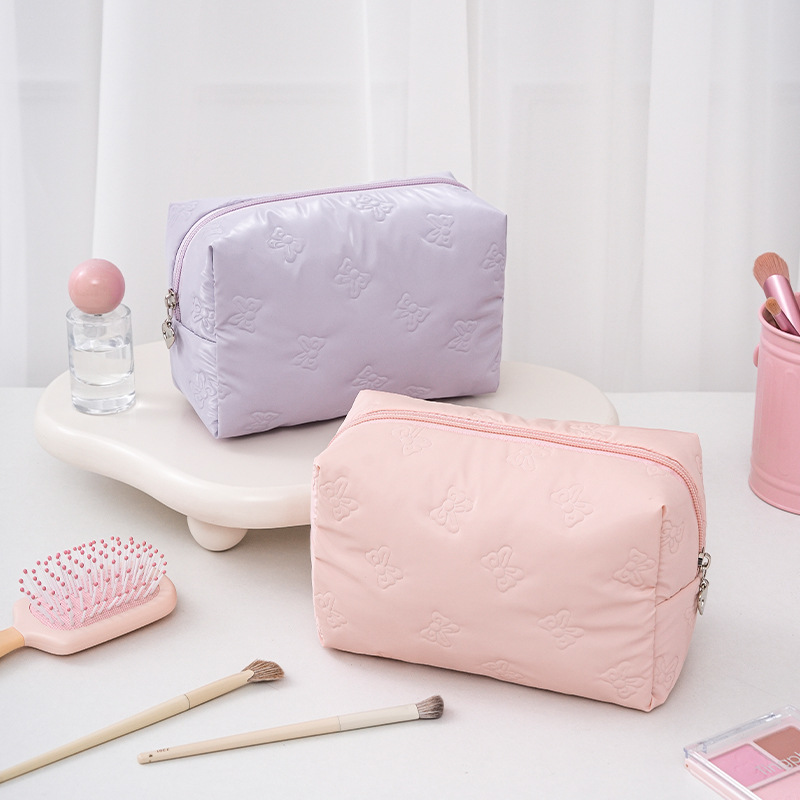 Runhui's new Butterfly Dance Octagonal makeup bag, travel portable bag, backpack, cosmetics storage bag, and makeup bag wholesale Specification drawing