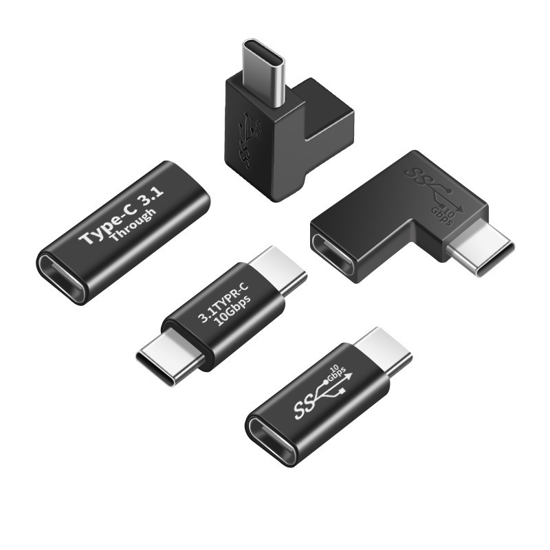 Type-c female to female and male to male elbow Type data cable extension head converter head male to female adapter Item Picture