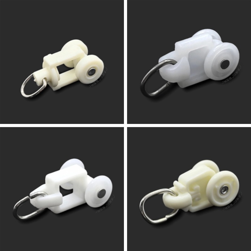 Factory self-operated curtain wheels, straight rails, roller wheels, slide rails, hook accessories, guide rails, silent ball wheels, and walking ball wheels details Picture