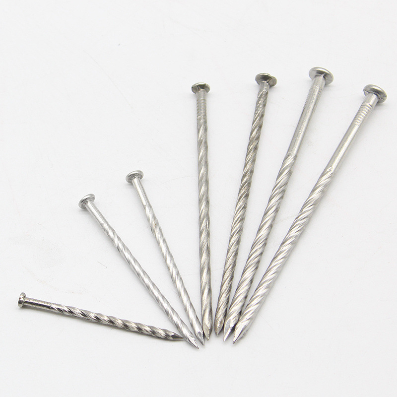 304 stainless steel floor nails, 201 twist nails, tray nails, threaded large nails, 3-inch 3.545, anti-corrosion wood, Amazon Application Scenario
