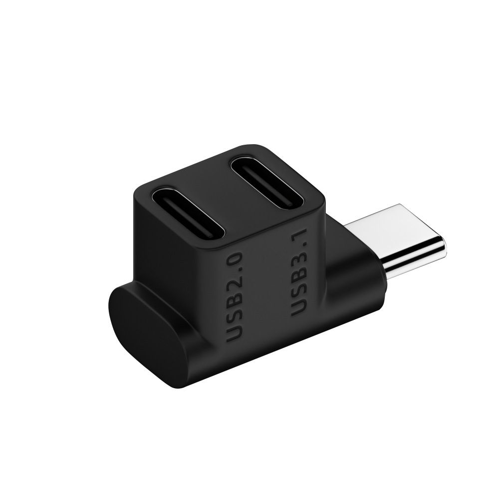 TYPE-C female to Male 1-minute 2 fast charging TYPE-C3.1 charging screen projection adapter 100W adapter Item Picture