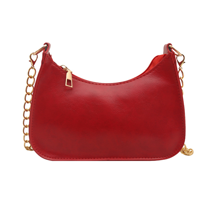 2025 New fashionable and niche design chain bag for women, single-shoulder crossbody, retro style dumpling bag, underarm bag Item Picture