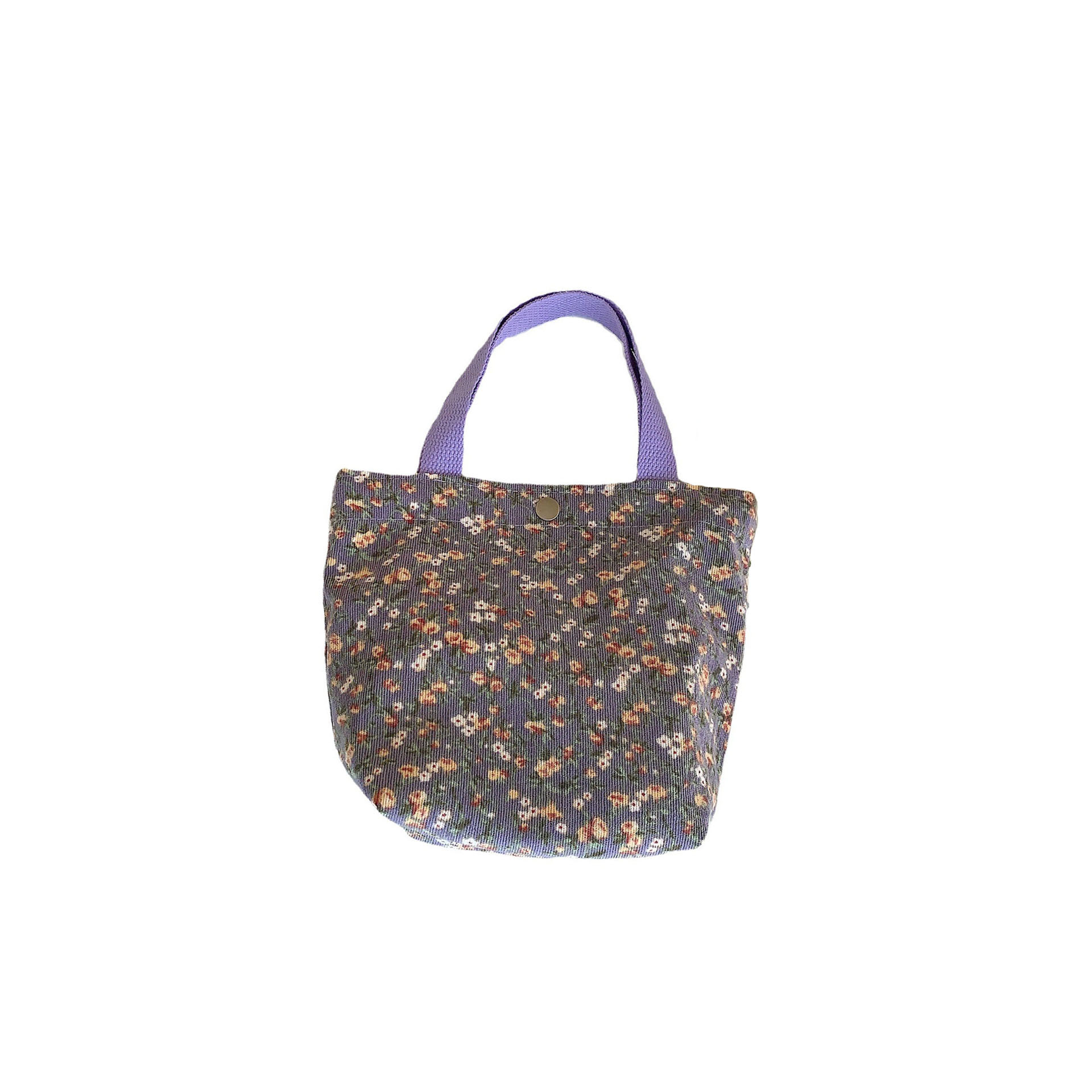 The 3393 corduroy retro and cute hand-held bag is versatile for work, hand-held lunch boxes, and student lunch boxes Item Picture
