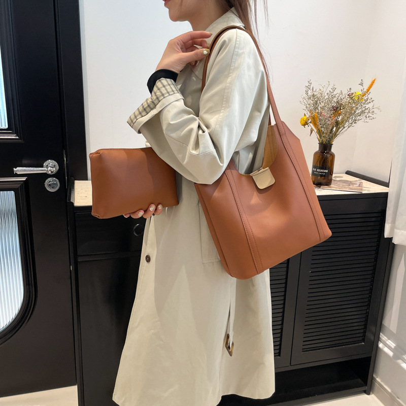 Tote Women's 2024 New winter versatile large single-shoulder bag for work and commuting, large-capacity underarm women's bag Specification drawing