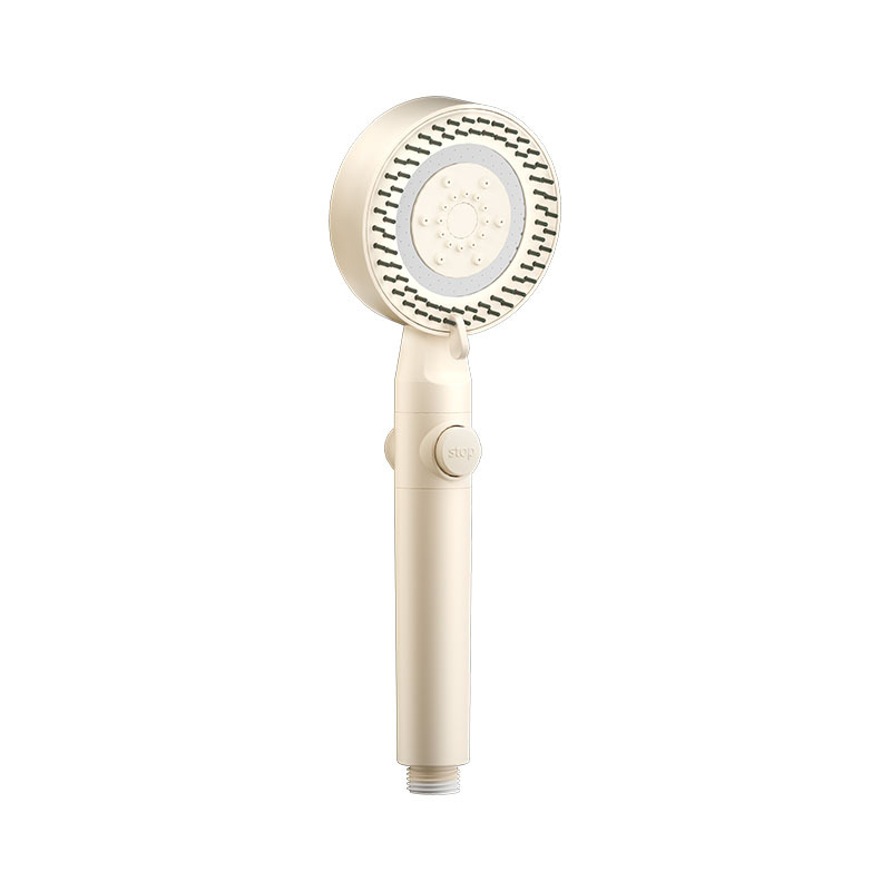 Household pressurized showerhead, shower, comb, showerhead, shower, lotus pod, five-speed powerful pressurized one-key water-stop showerhead Item Picture