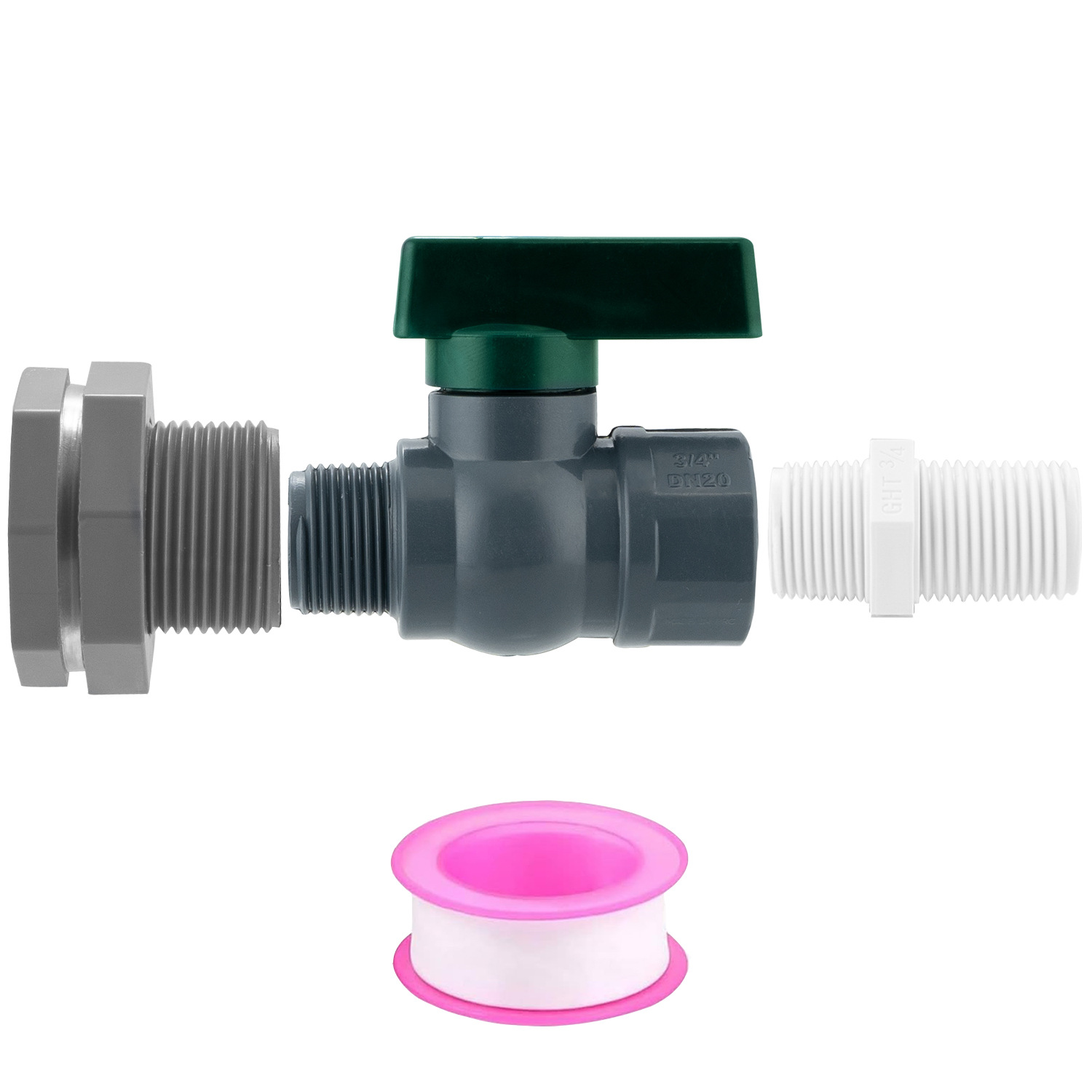 Cross-border American standard rainwater bucket faucet 3/4PVC garden hose partition joint accessory water bucket diverter details Picture