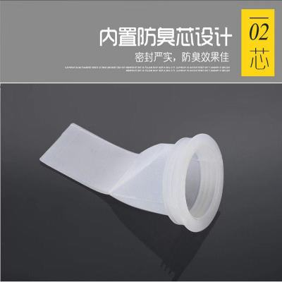 T sewer anti-odor cover sleeve sealing ring silicone washing machine drainage pipe anti-overflow and anti-backflow water odor floor drain Application Scenario
