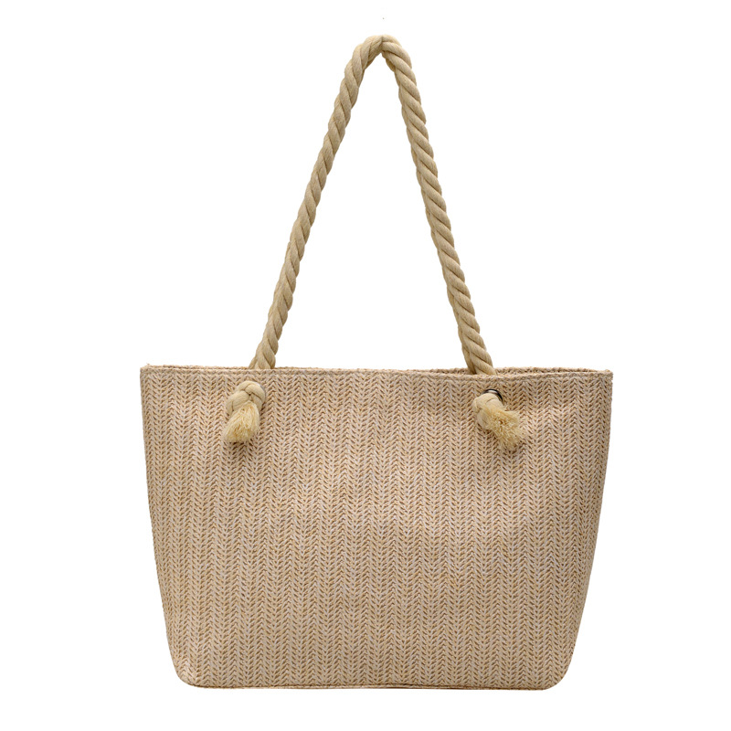 Fashionable summer straw woven bag for women, simple and casual bag, versatile women's bag, large-capacity Instagram single-shoulder armpit bag for women Item Picture