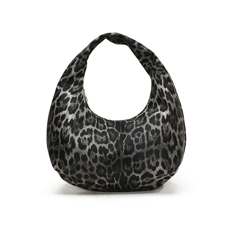 Cross-border retro style leopard print handbag 2025 Spring New style, fashionable and versatile, casual commuting handbag for women Item Picture