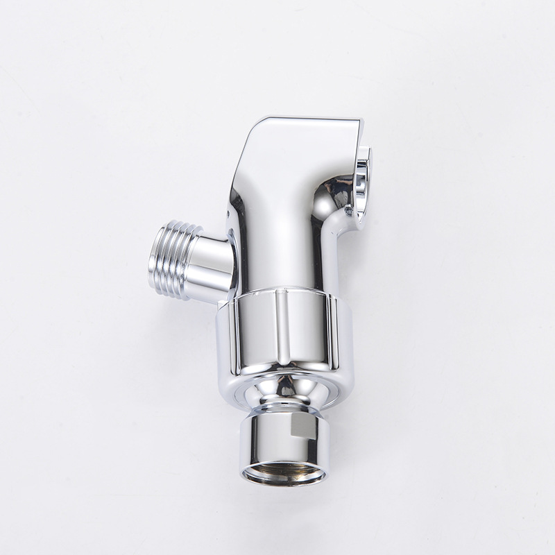 Copper ball head American-style water distributor, bathroom shower arm adapter, arm frame bracket, wall base, shower head, three-way socket details Picture