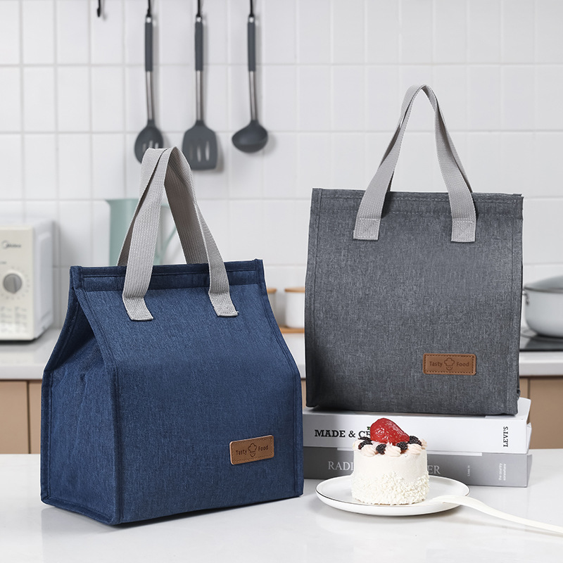 Runhui Cross-border Lunch box handbag, Oxford Cloth insulated bag, Student lunch box bag, Outdoor ice pack, hand-held bento bag full figure