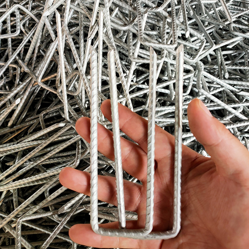 U-shaped nails, turf nails, galvanized anti-grass fabric, lawn nails, artificial turf, high-fixed ground nails, lawn nails wholesale full figure