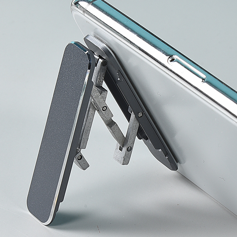 Wholesale LOgo metal ultra-thin back cover, back-sticking support frame, mini ring buckle, portable desktop Item Picture