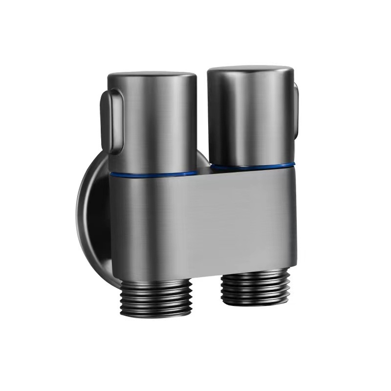 Toilet companion, one-in-two-out dual-purpose Angle valve, one-two-split washing machine, high-pressure hand spray gun, bathroom special set Item Picture
