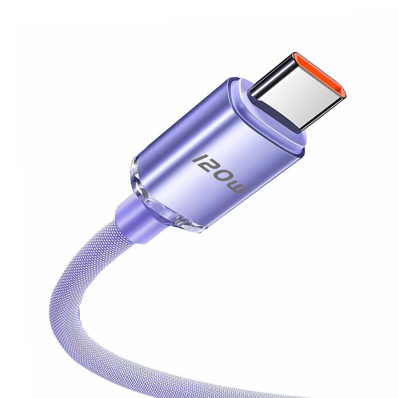 The Jingyao 120W data cable Type-c Super Fast Charging 6A is suitable for flash charging of Huawei, Honor, Xiaomi and OPPO mobile phones Item Picture