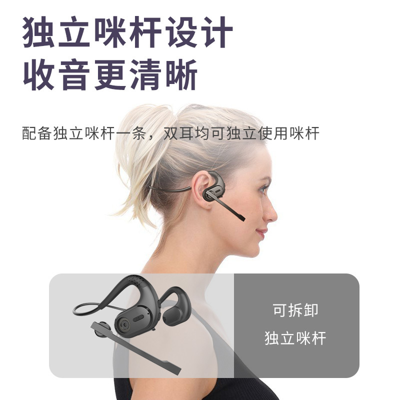 Call center headset, business Bluetooth headset, telephone call center Bluetooth headset, air conduction Bluetooth headset details Picture