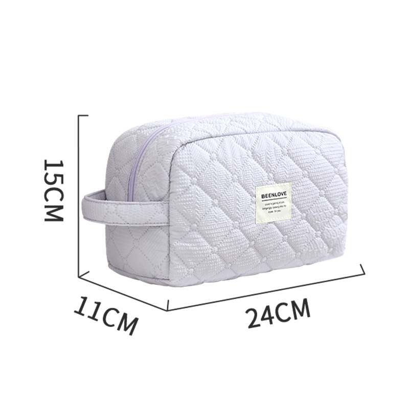 Runhui Brocade Travel Storage Bag, Portable makeup bag, Cosmetics storage bag, large capacity makeup bag Item Picture