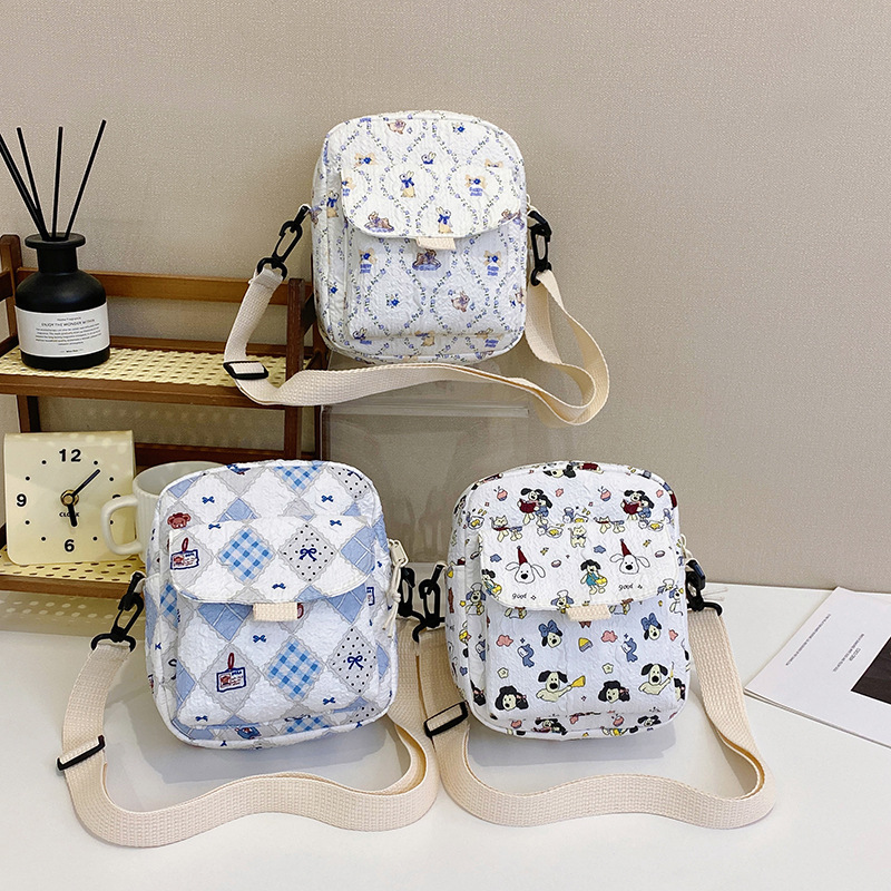New cross-border single-shoulder bag, large-capacity, lightweight and cute printed backpack for junior and senior high school students, and travel backpack for primary school students details Picture