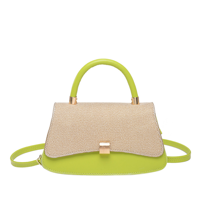 2025 New trendy and stylish design, French casual lock buckle, single-shoulder, crossbody, hand-carry, small square bag for women Item Picture