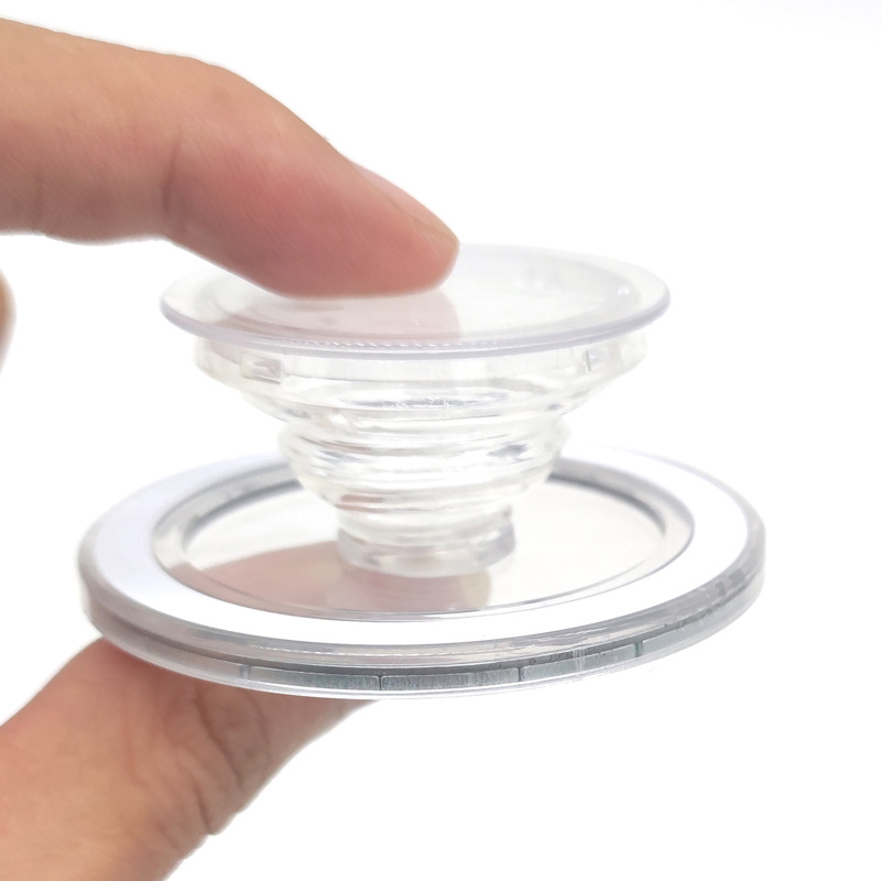 Magnetic stand airbag telescopic lazy person ultra-thin personalized mobile phone stand one-piece transparent magnetic airbag stand batch Item Picture