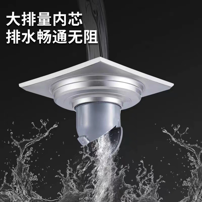 304 stainless steel anti-odor floor drain, thickened high-flow dual-purpose for washing machines, anti-odor and anti-insect core floor drain for sewers Application Scenario