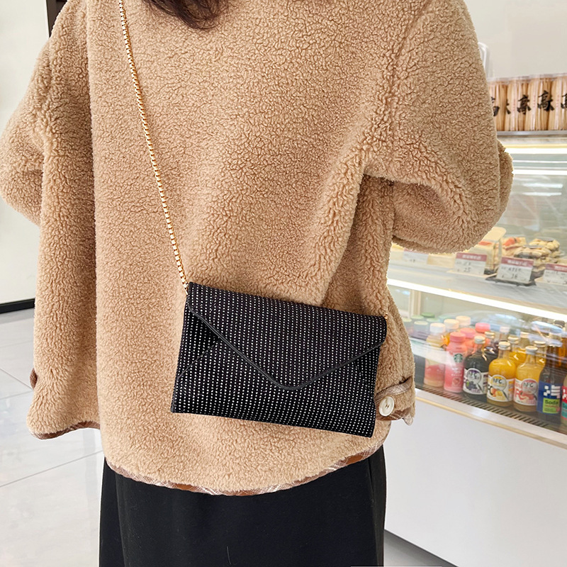 Cross-border quality women's bag, fashionable mobile phone, single-shoulder small square bag, mini chain envelope, crossbody bag, clutch bag details Picture