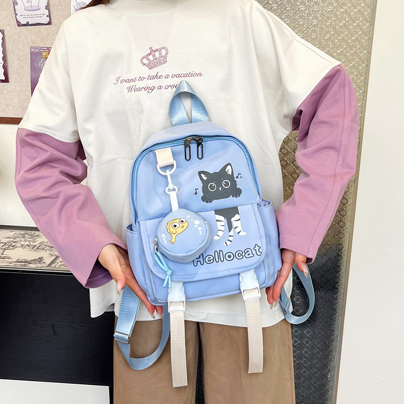 2025 Cartoon new backpack, large capacity, fashionable and cute handbag Specification drawing