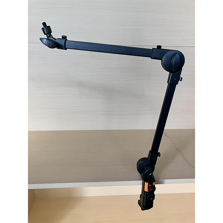 A new minimalist design desktop single-arm live streaming microphone stand with a mobile phone or fill light Specification drawing