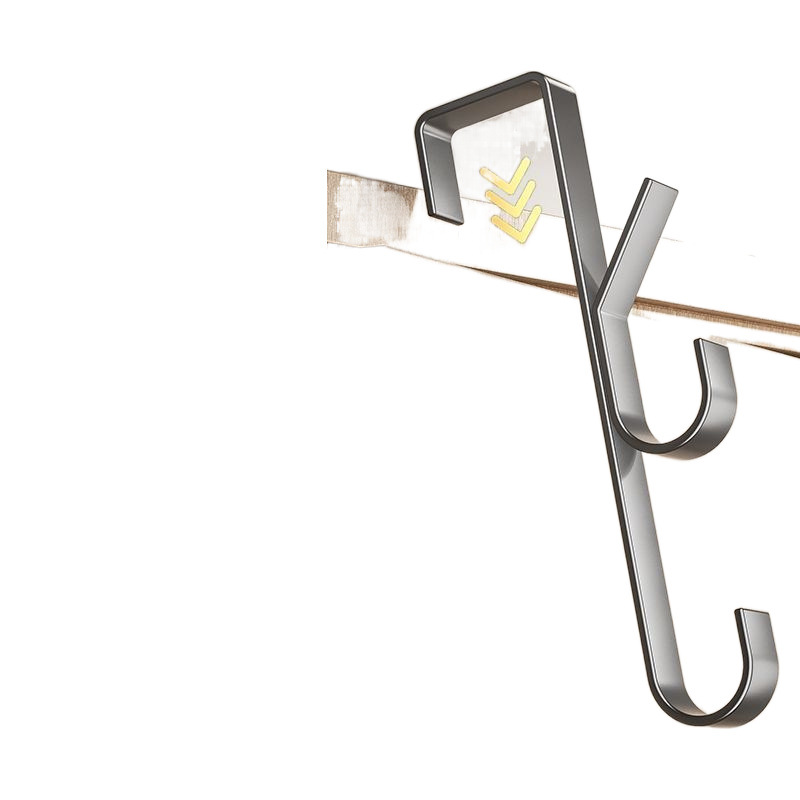 The vertical row of metal clothes hooks at the back of the non-perforated door, the hanging bags on the door, and the storage items are available for wholesale from Fayuan Factory Item Picture
