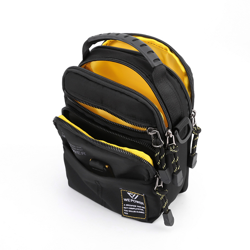 New fashionable crossbody bag, men's sports water-resistant single-shoulder bag, personalized casual cycling bag, trendy crossbody backpack Item Picture
