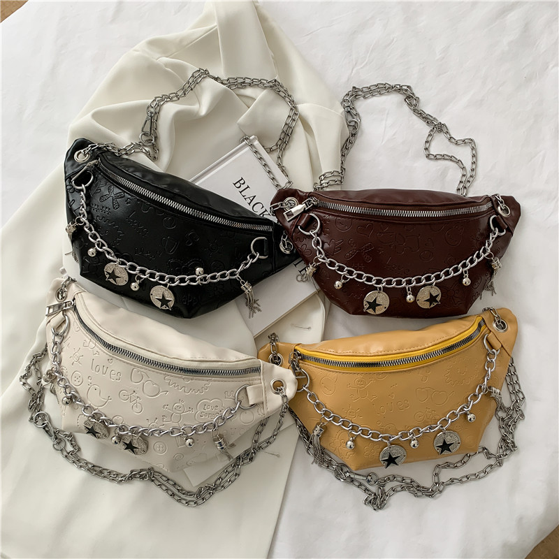 New 2025 trendy and fashionable spring saddle bag with chain solid color single-shoulder crossbody bag for women Application Scenario