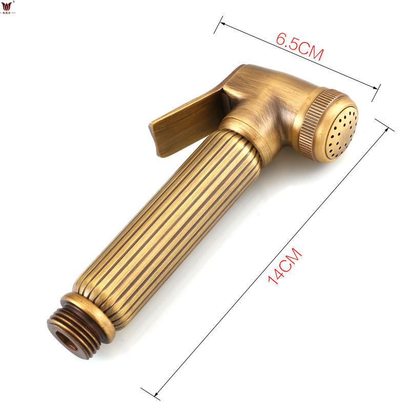 Zhuoding Cross-border All-Copper Antique Feminine washbasin Set, Toilet Companion, Spray gun Set, Antique Shower head hanging stand and bracket Specification drawing